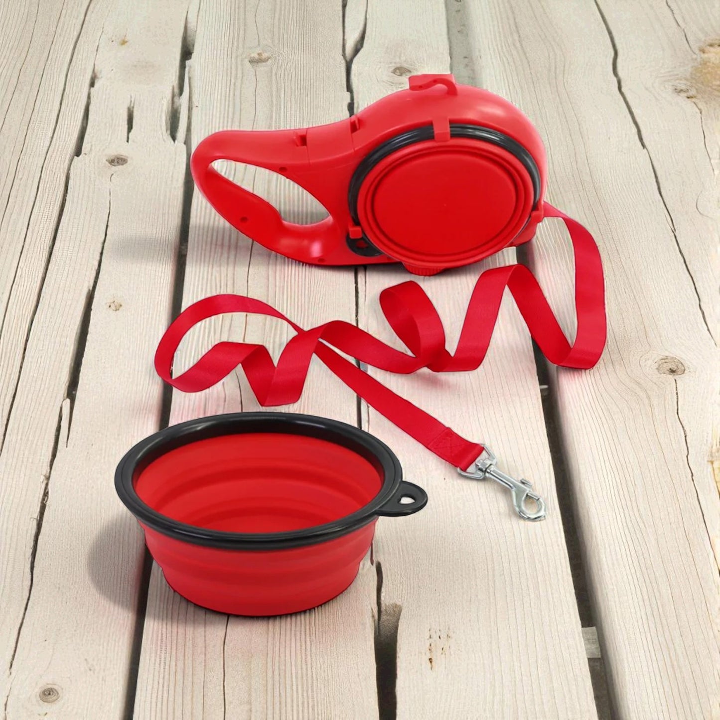 πΎ 3-in-1 Dog Leash β Bottle, Bowl & Leash in One!