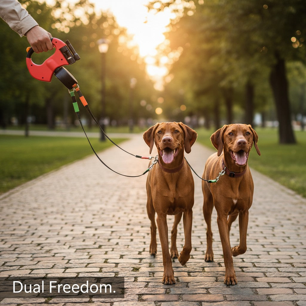 Double Leash for 2 Dogs