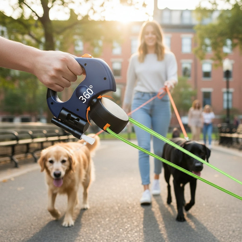 Double Leash for 2 Dogs